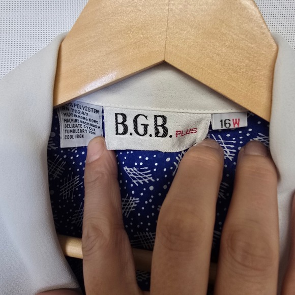 Vintage Womens Blue White Print Dress Sun Dress Casual Day Dress‎ 16W - Picture 2 of 8